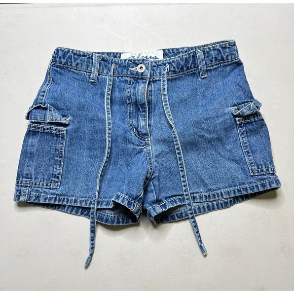 Vintage 90’s Express Blues shorts Y2K women size 3/4 Great condition Retro - Picture 8 of 9